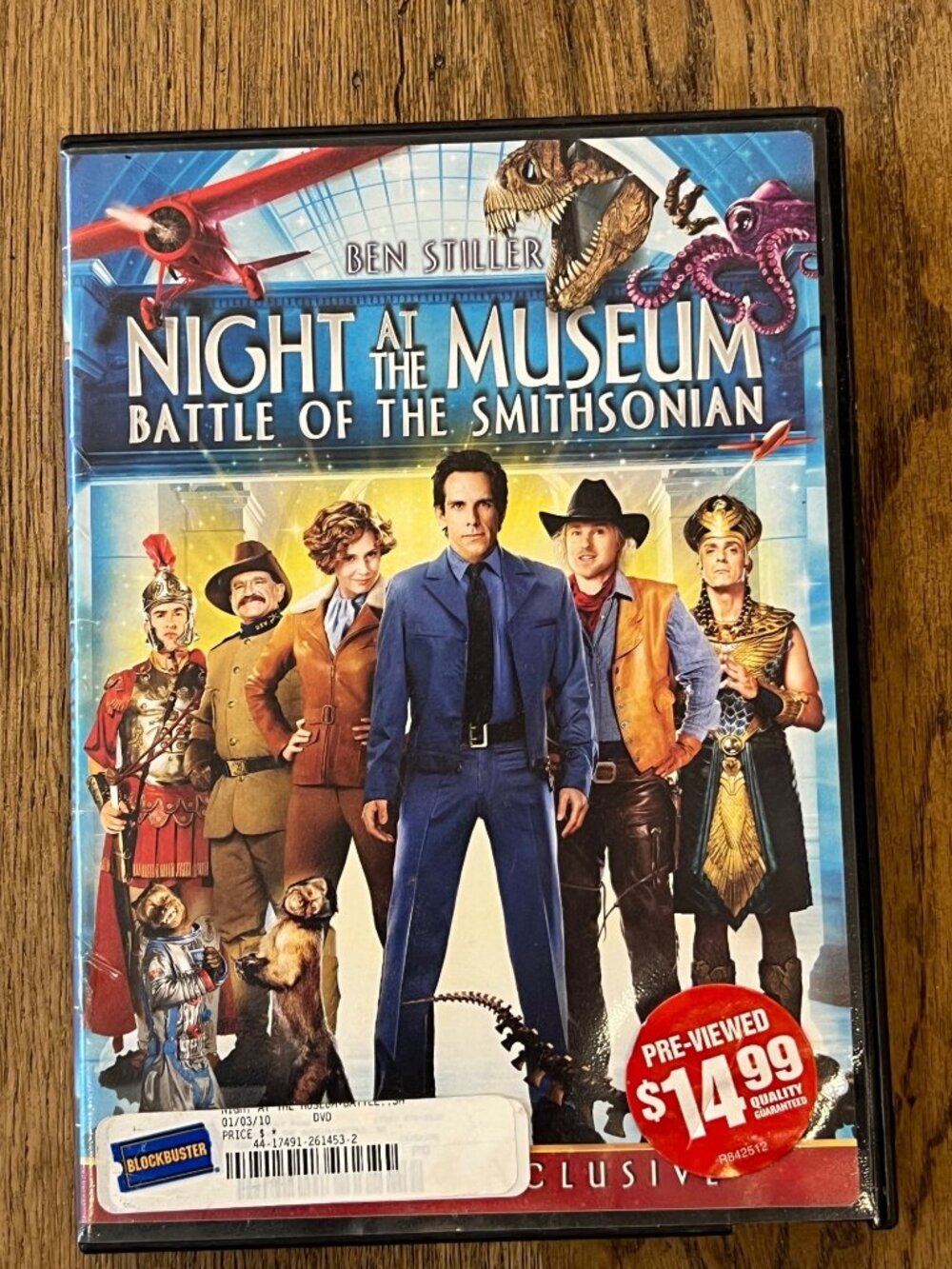 Night At The Museum: Battle Of The Smithsonian 2009 Movie DVD Comedy Pre-Owned